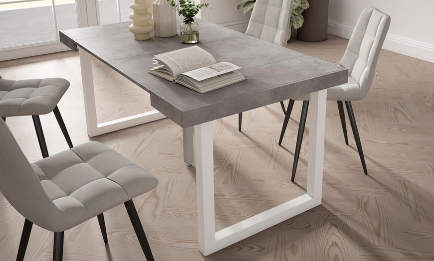 Image 22: Table console extensible avec pieds en bois massif