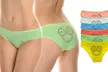 Angelina Cotton Bikini Panties (6-Pack). Multiple Options Available. - Second Medium