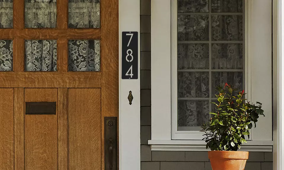 Unique Metal Address Plaques for Stylish Home Decor