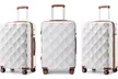 Valise en ABS et polycarbonate avec design en losange, capacité de 10 ou 34 litres, coloris au choix, livraison offerte - Second Medium