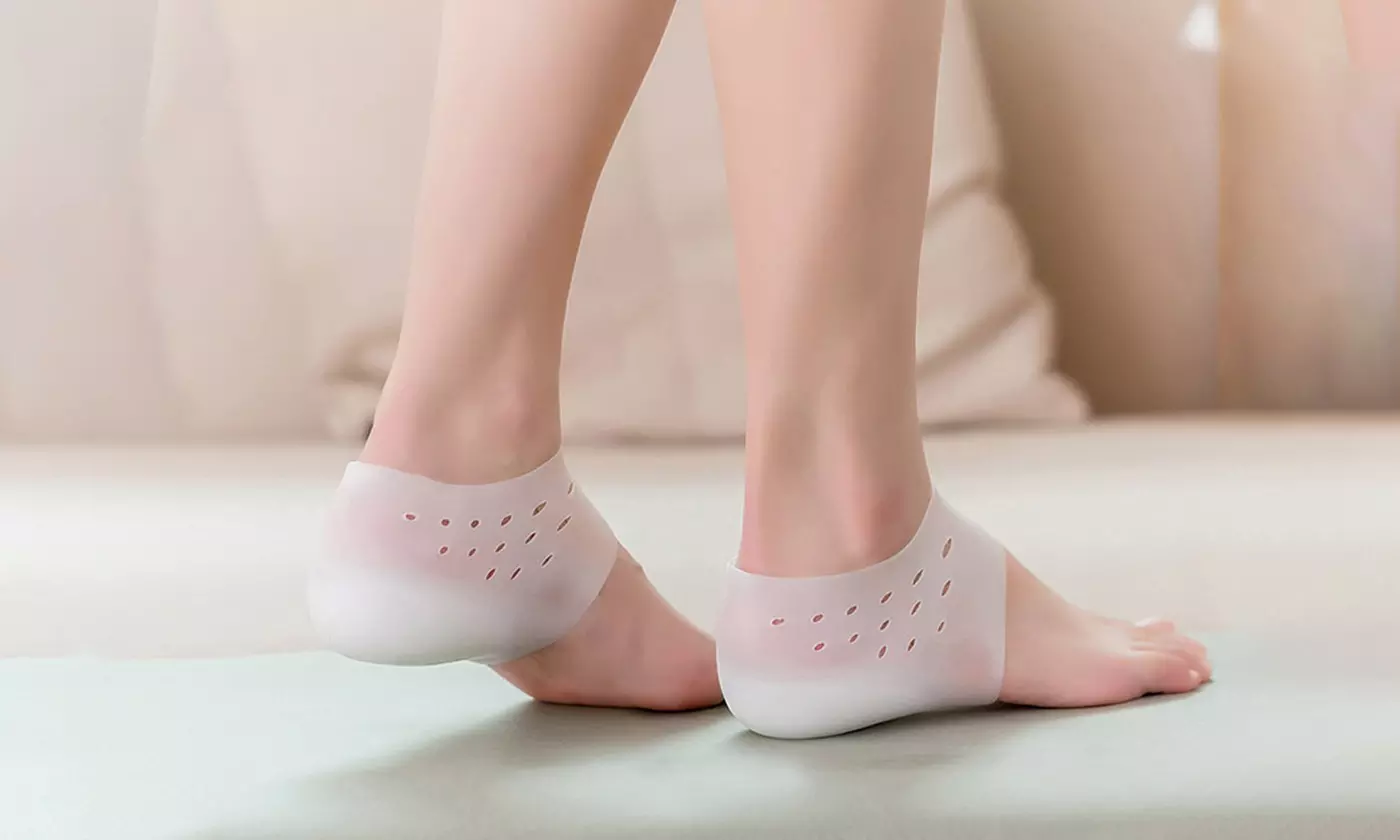 Invisible Silicone Half Height Increase Insoles Shoe Lift Heel Pads - Second Medium