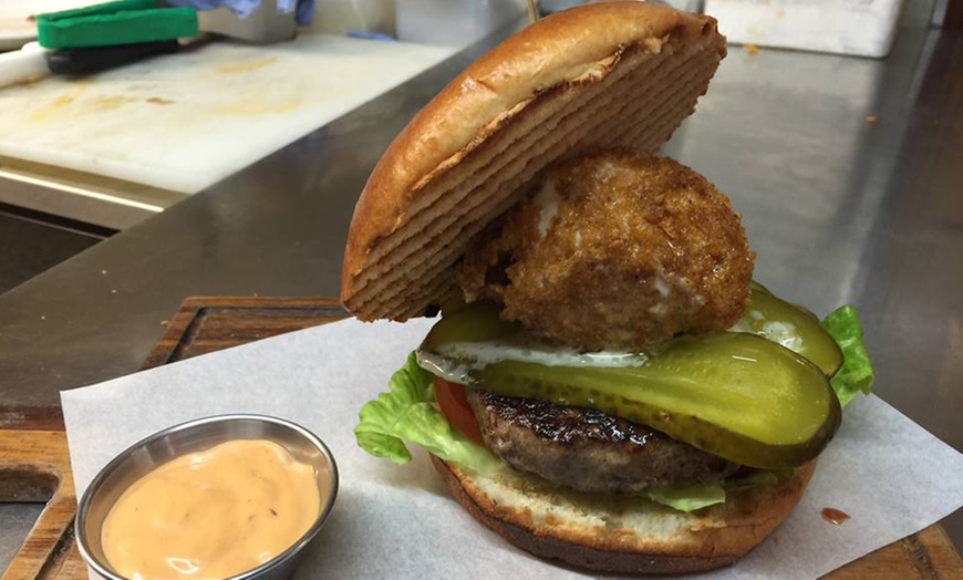 Image 1: Burger and Milkshake for Two