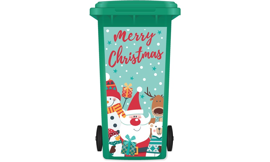 Image 10: Christmas Wheelie Bin Sticker