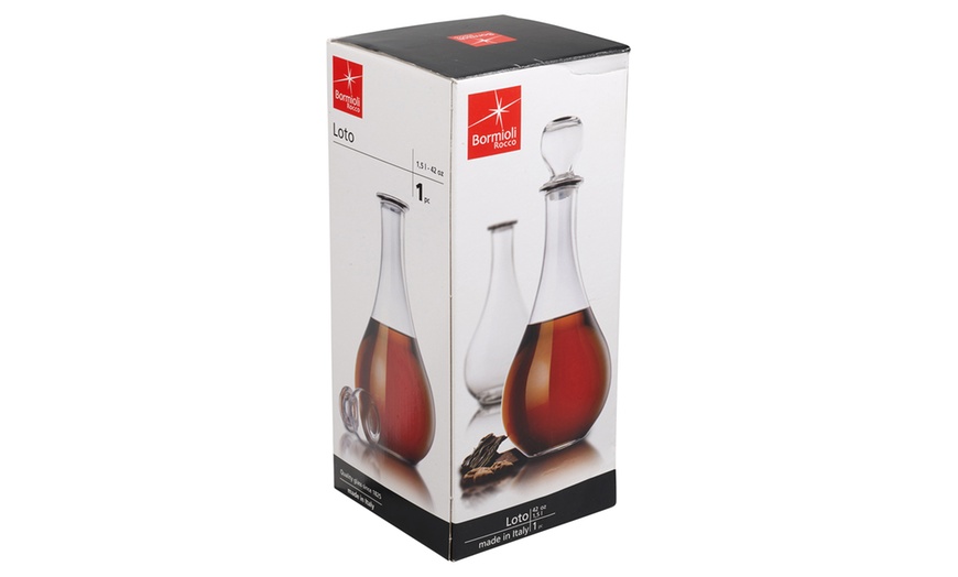 Image 5: Bormioli Rocco Glass Decanter