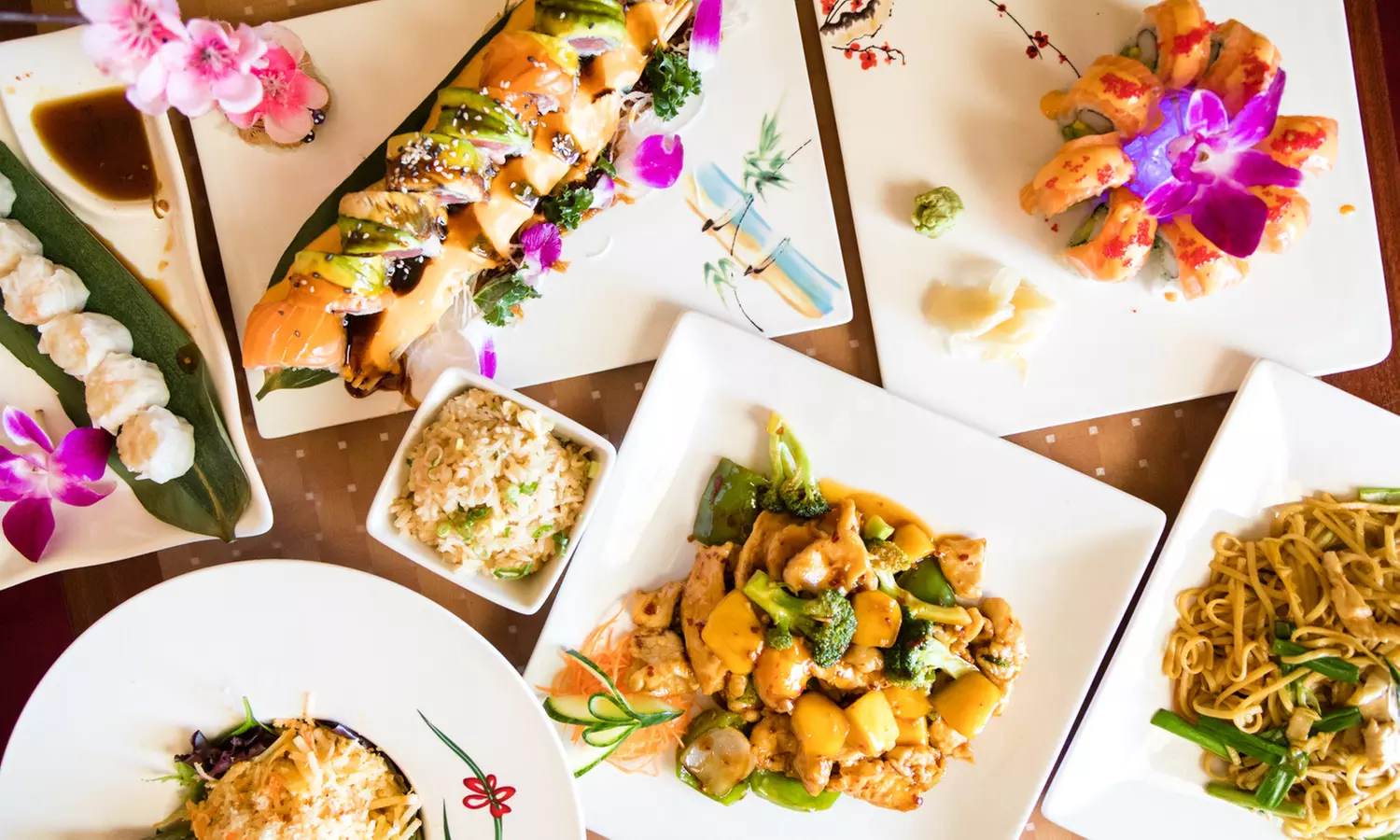 Experience Fuji Sushi Asian Cuisine's Groupons with a 30% discount on Japanese and Chinese culinary delights - Primary Image