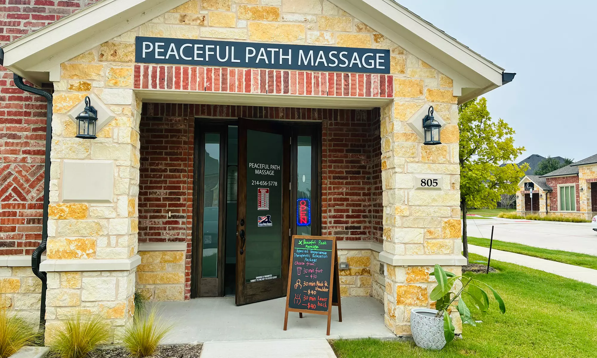 Get a  60 or 90 Min Combo, Hot Stone, Deep Tissue, or Swedish Massage at Peaceful Path Massage - Up to 30% Off - Second Medium