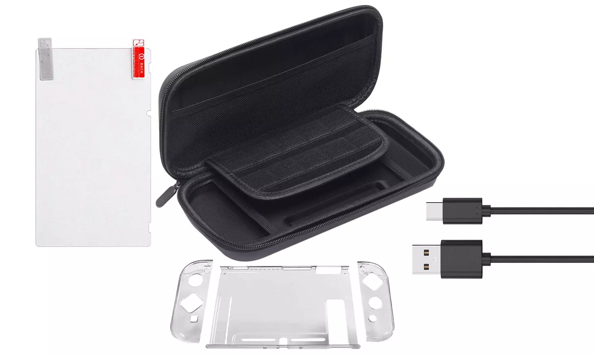Housse de protection 4 en 1 avec accessoires pour Nintendo Switch - Primary Image