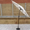 Image 4: Phoenix 2.5m Table Parasol in Beige with Base