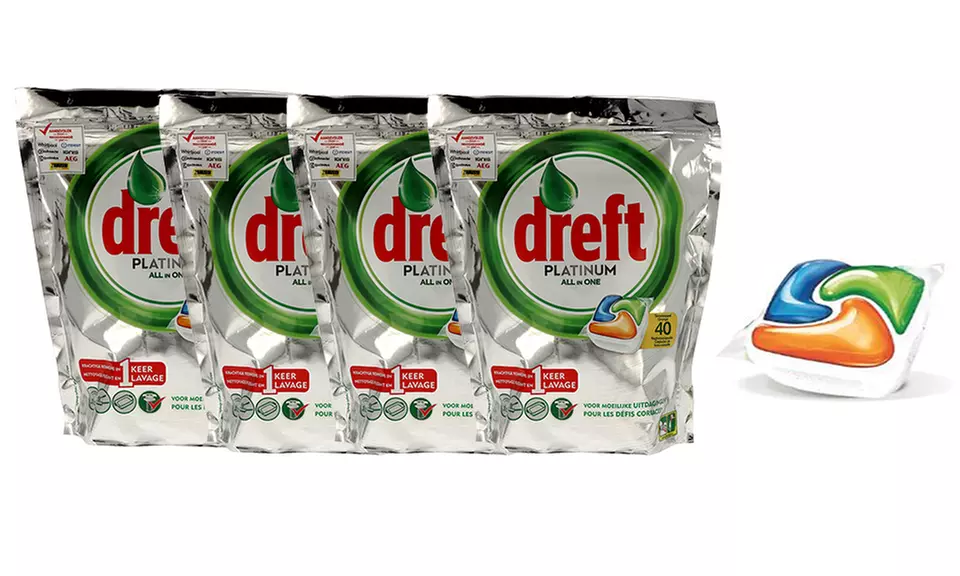 160 tablettes Dreft Platinum orange pour lave-vaisselle - Primary Image