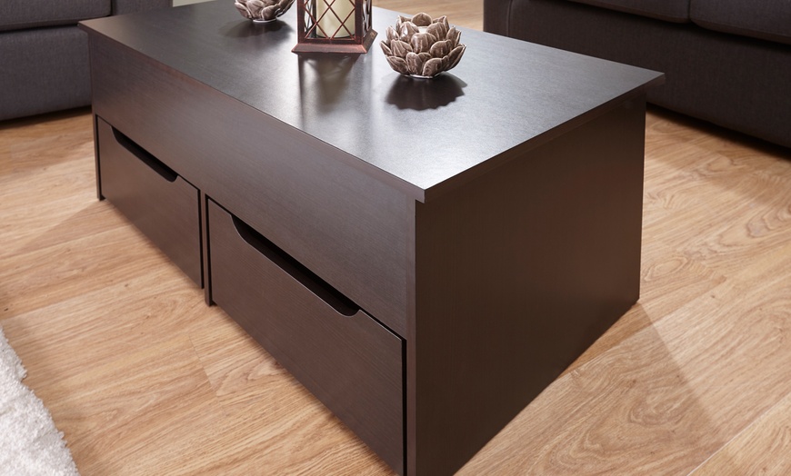 Image 7: Ultimate Storage Lift-Top Table