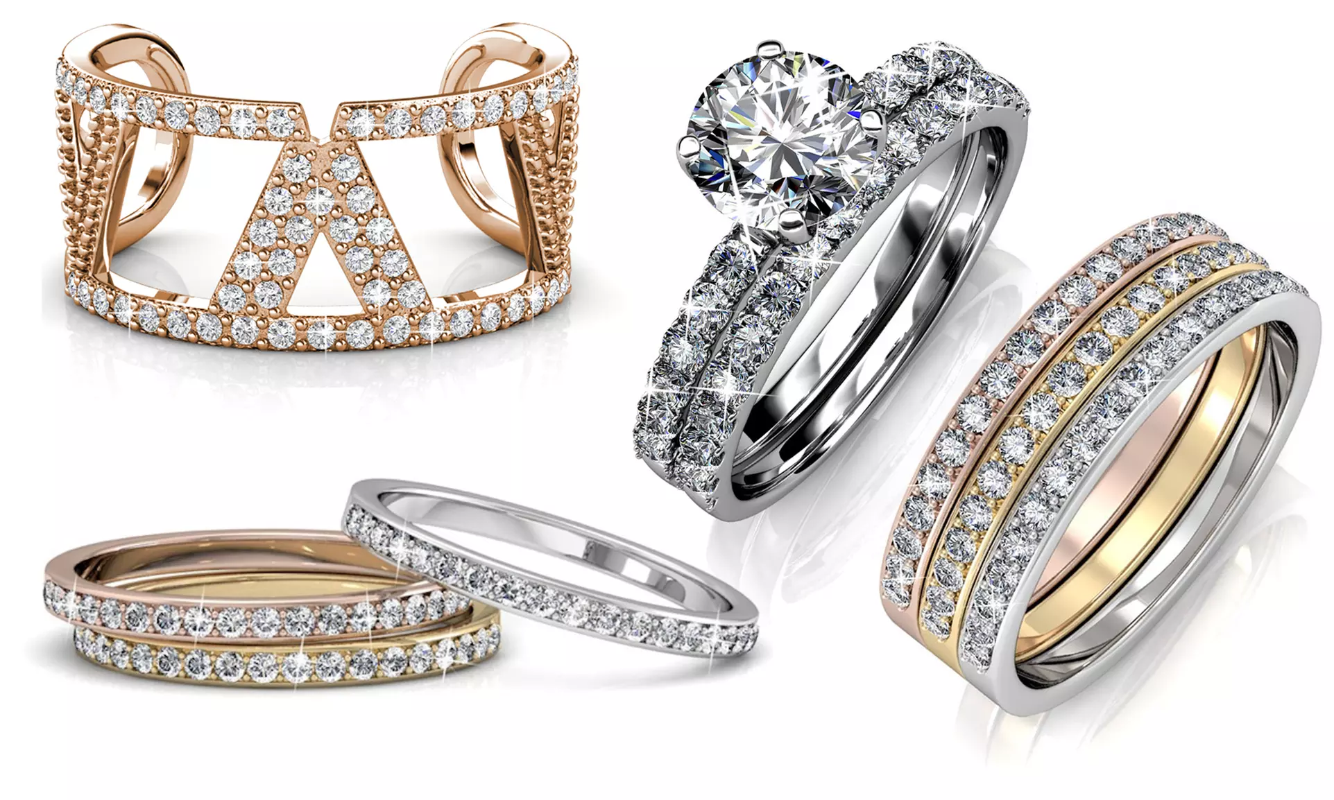 Bagues ornées de cristaux - Primary Image