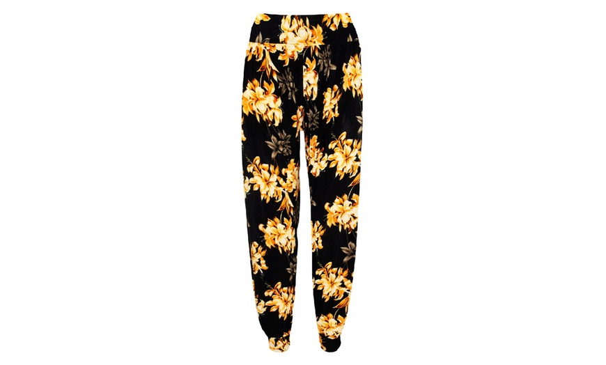 Image 1: Floral Baggy Leggings