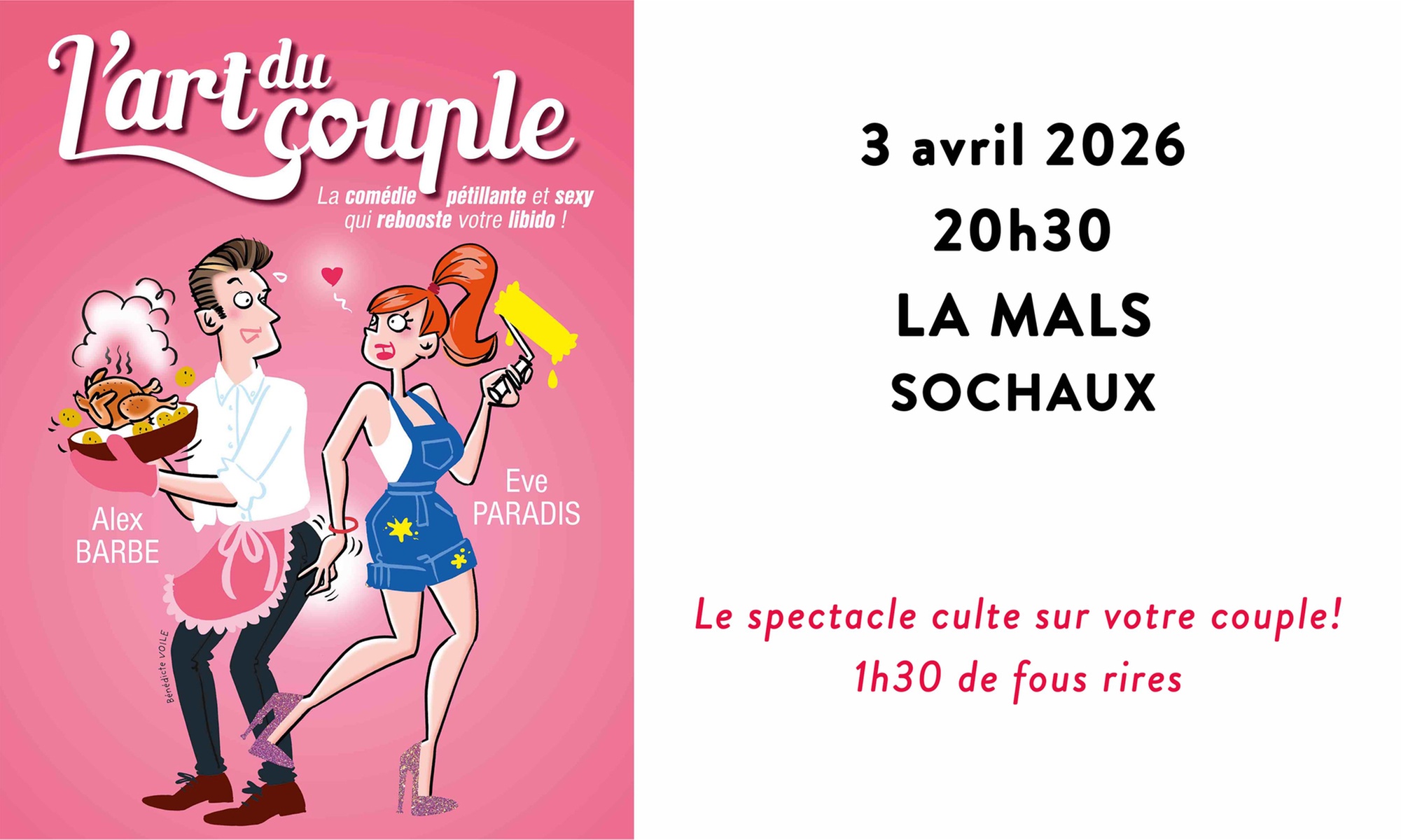 L’amour en éclats de rire : 1 place pour "L’Art du couple" à Sochaux