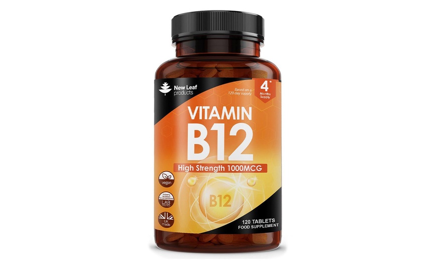 Image 1: High-Strength B12 Vitamin Tablets