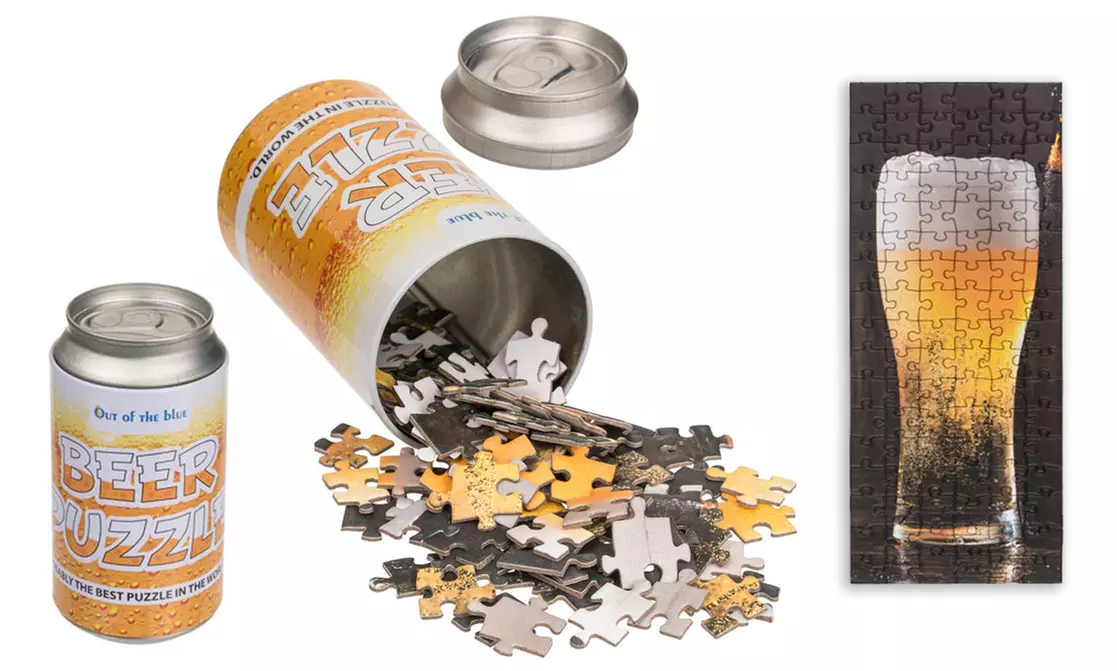 1 o 2 puzzles de lata de cerveza con envío gratuito - Primary Image