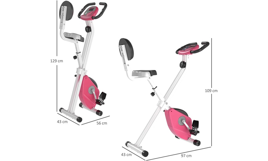 Image 9: Homcom Exercise Bike