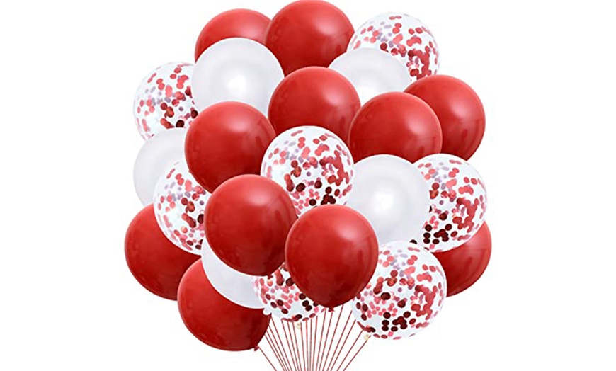 Image 2: 1x oder 2x 20er-Set Metallic- und Konfetti-Ballons