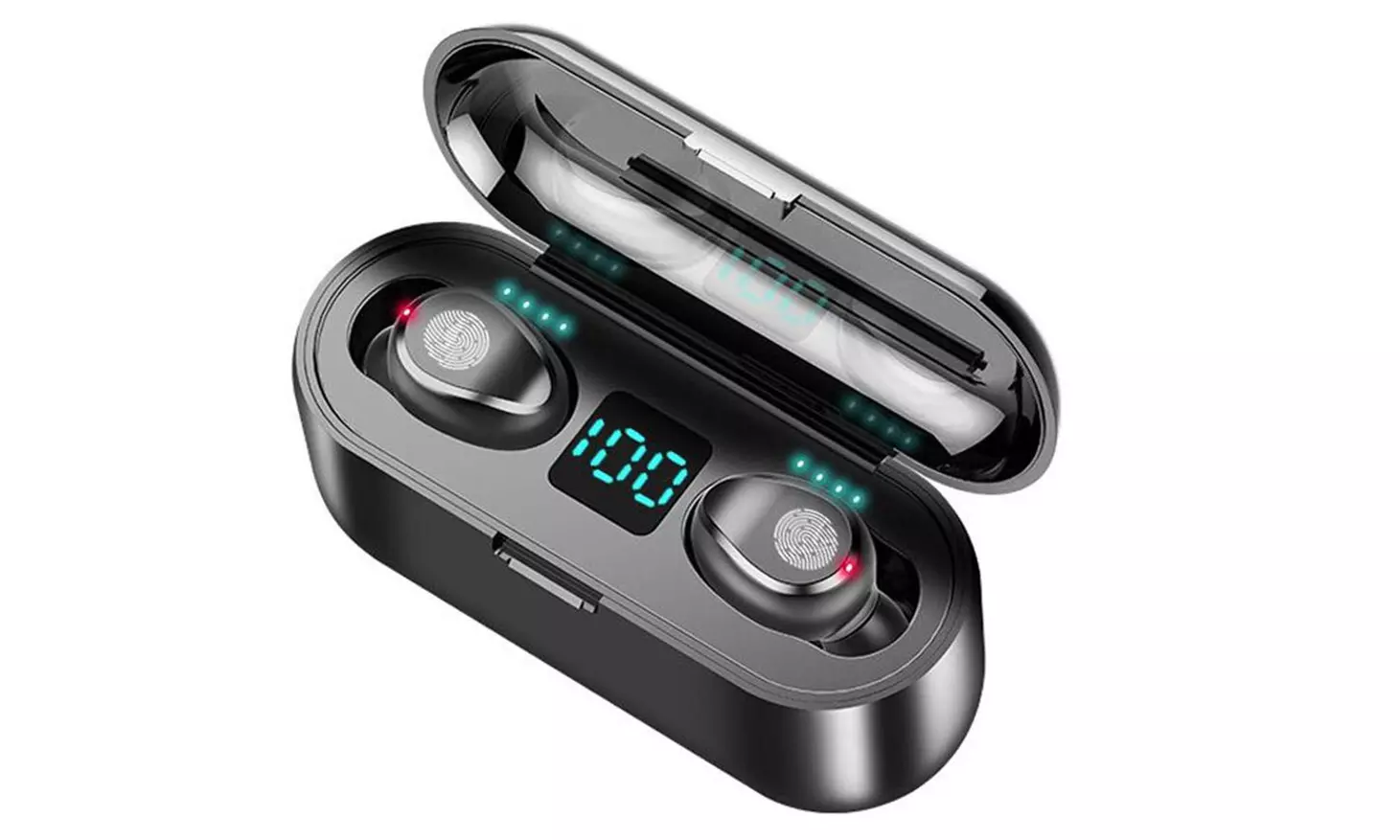 Auricolari wireless F9 con custodia di ricarica a LED - Primary Image