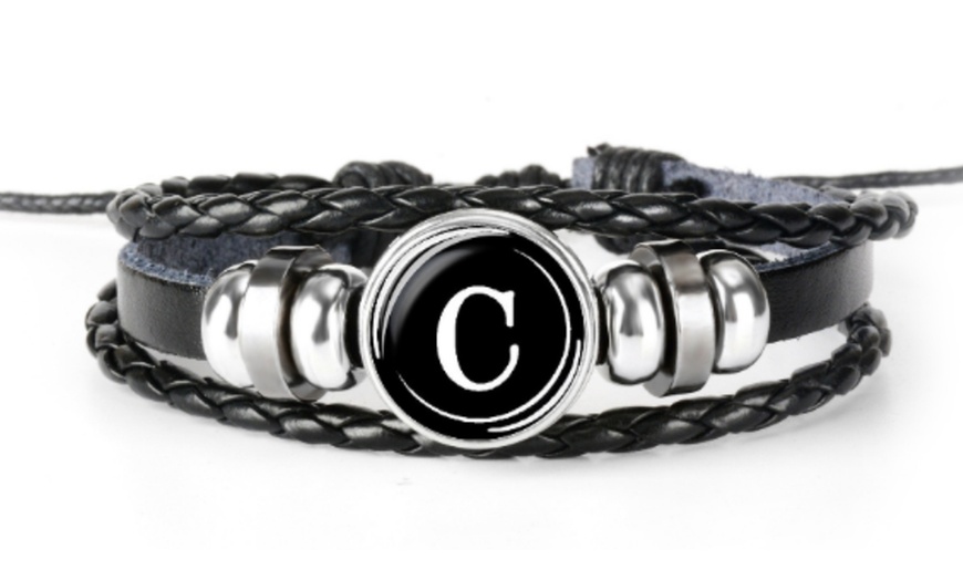 Image 4: Bracelet initiale pour homme