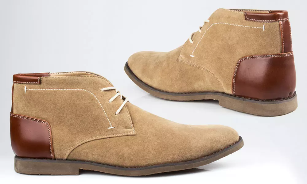 Gino Pheroni Men's Lace-Up Desert Boots - Second Medium