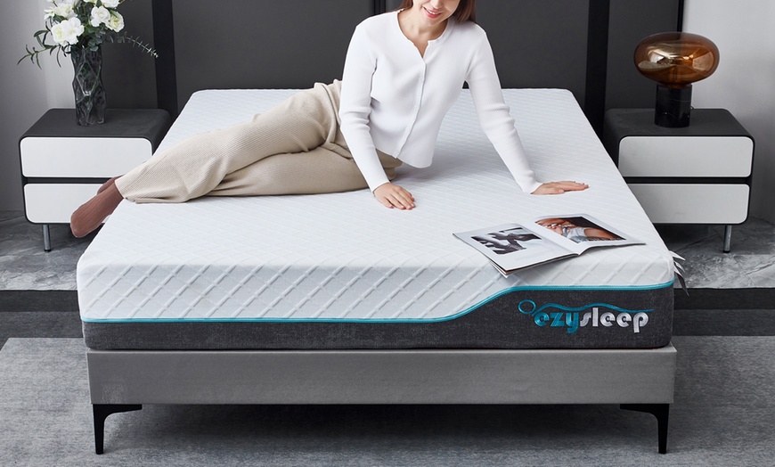 Image 1: Cooling Astra 24cm Depth Hybrid Mattress