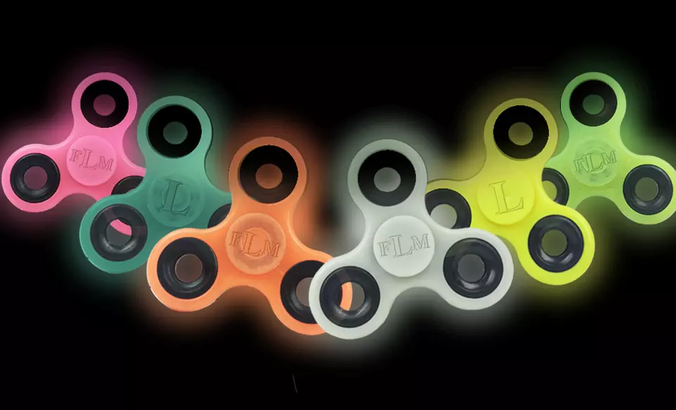 Personalized Glow in the Dark Fidget Spinner Anti-Stress Toy (Up to 90% Off) - Primary Image