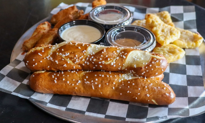Image 5: Two / Four  Beer Flights w/ One Pizza for Two or Two Pizzas for Four