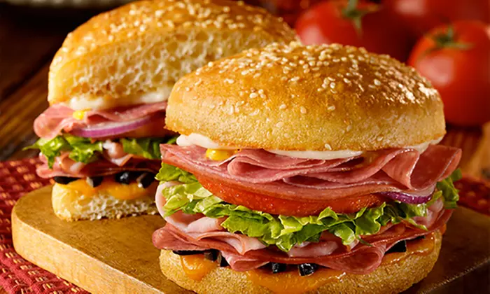 Two Medium Sandwiches or Two Original 10-Inch Pizzas at Schlotzsky's (Up to 49% Off) - Primary Image