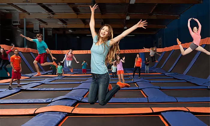 $16 for One Hour of Jump Time for Two With Two Pairs of Skysocks at Sky Zone ($32 Value) - Primary Image