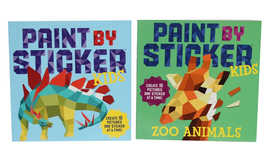 Kids' or Adult Paint by Sticker Books (2-Pack) | Groupon