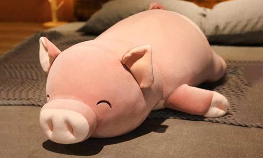 Image 6: Plush Pig Pillow