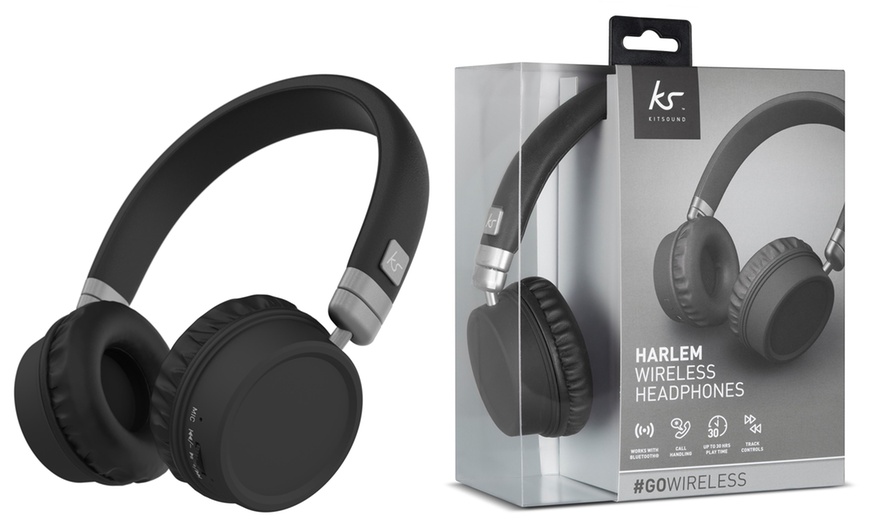 Image 4: Kitsound Harlem Bluetooth Headphones