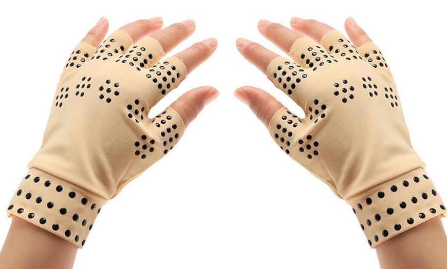 Therapeutic Fingerless Gloves | Groupon