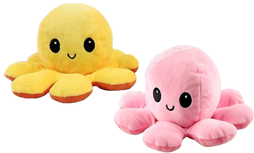 Image 31: Reversible Plush Octopus Toy