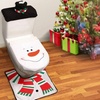 Image 8: 4 Pcs Christmas Toilet Bathroom Decoration Set in 4 Styles 