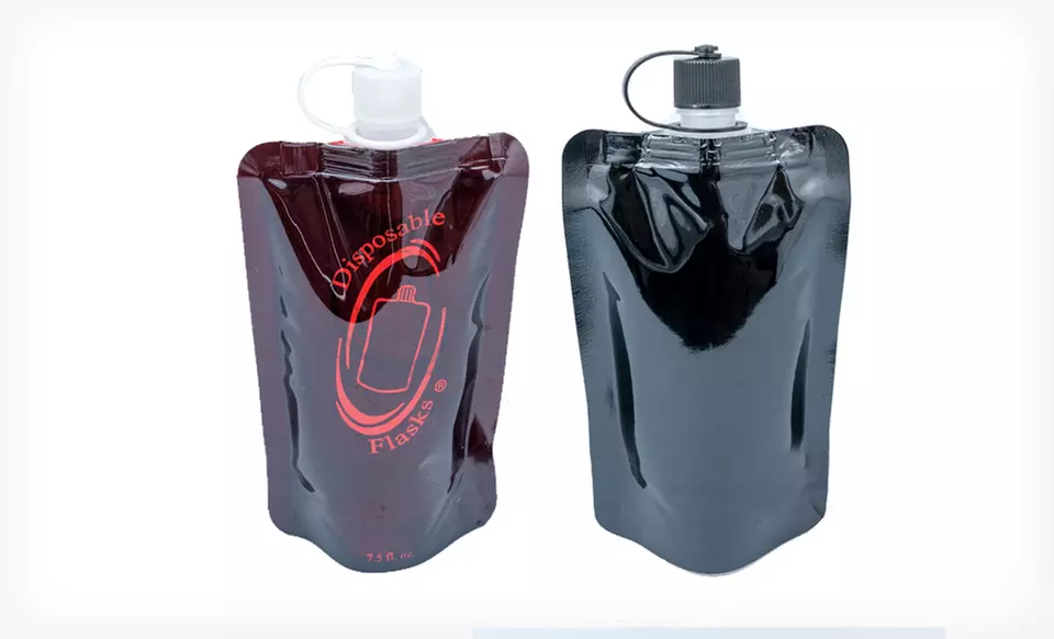 $9.99 for a Six-Pack of Disposable Flasks ($25.90 List Price). Free Returns. - Second Medium