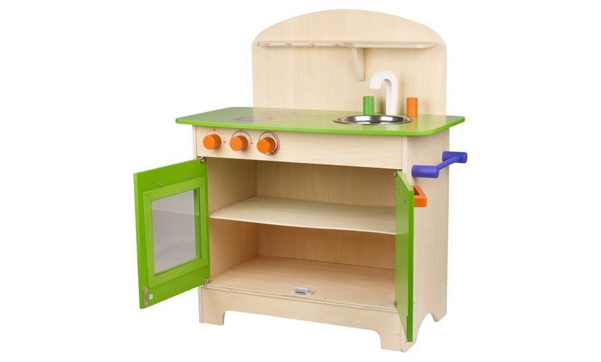 Image 3: Kids' Wooden Play Set