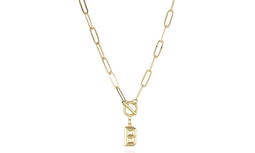 Image 4: Women's Initial A-Z Letter Necklace