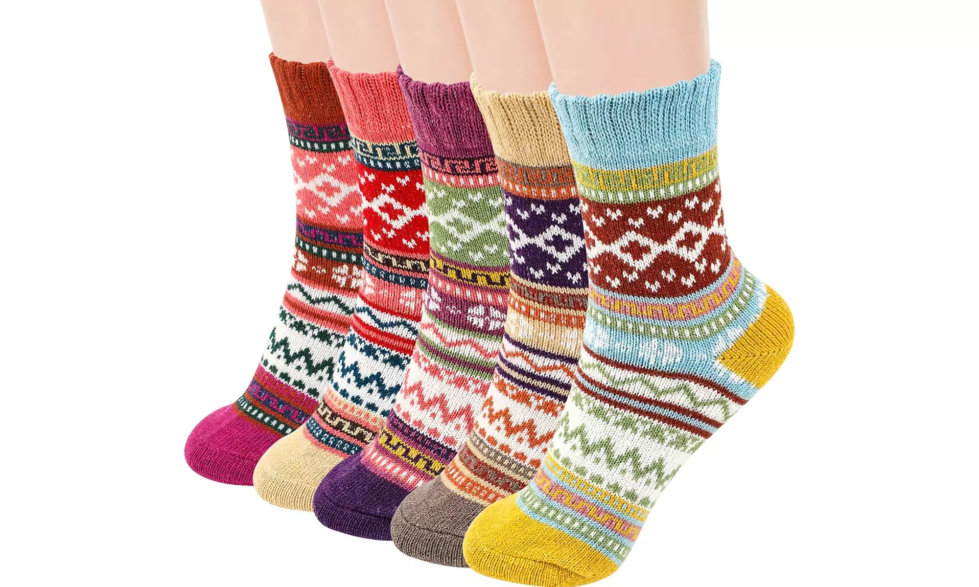 1, 3 ou 5 paires de chaussettes chaudes