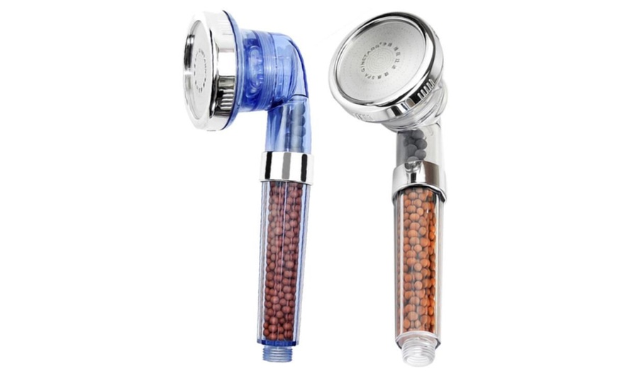 Image 9: Up to Two 3-Mode Turbo Pressure Shower Heads with Filter