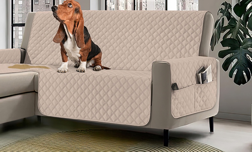 Image 12: Wasserabweisender Bezug für Sofa mit Chai­se­longue