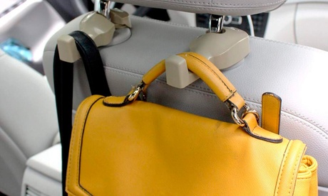 1 o 2 confezioni di ganci appendiabiti per auto