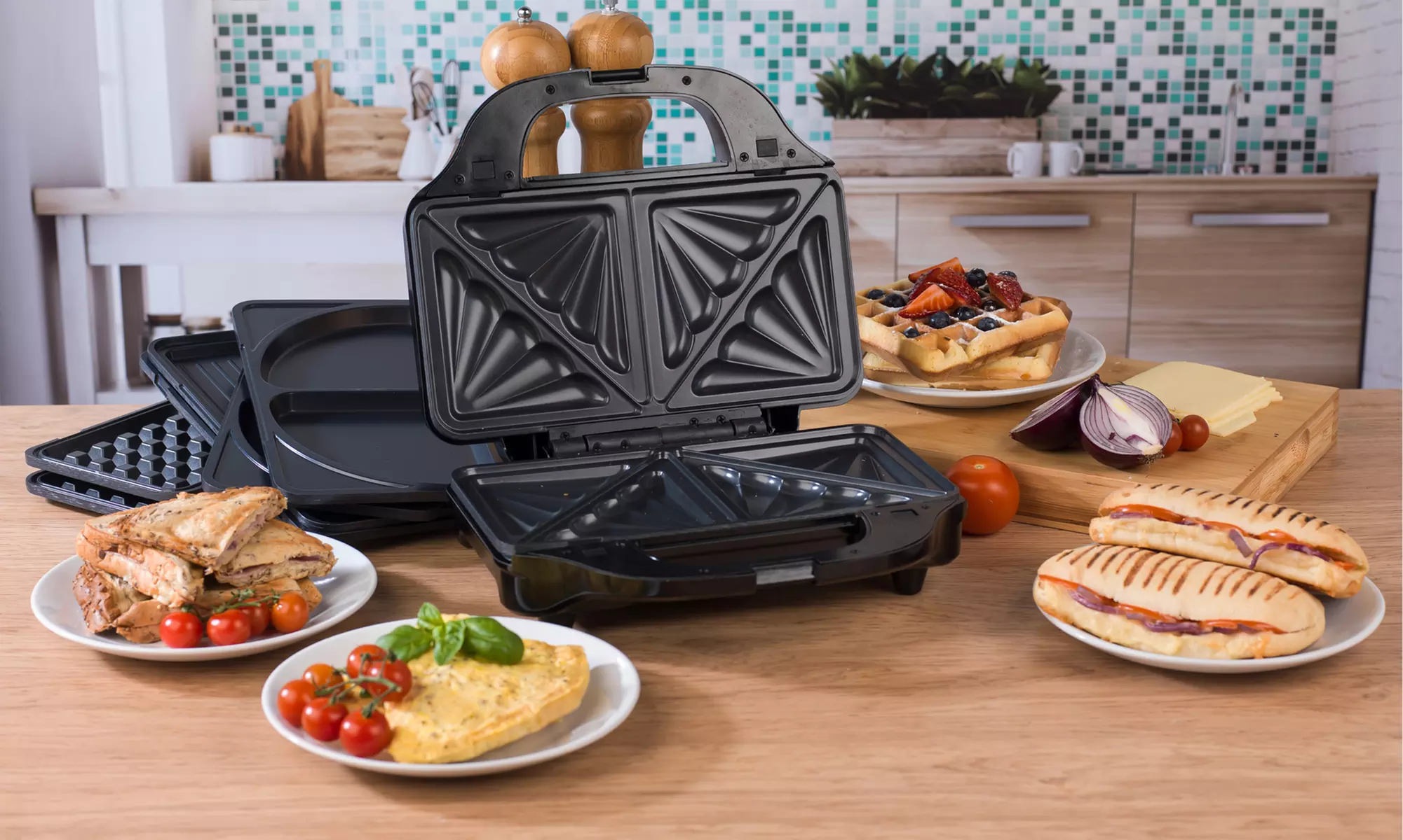 Salter Four-in-One Snack Maker 900W - Primary Image