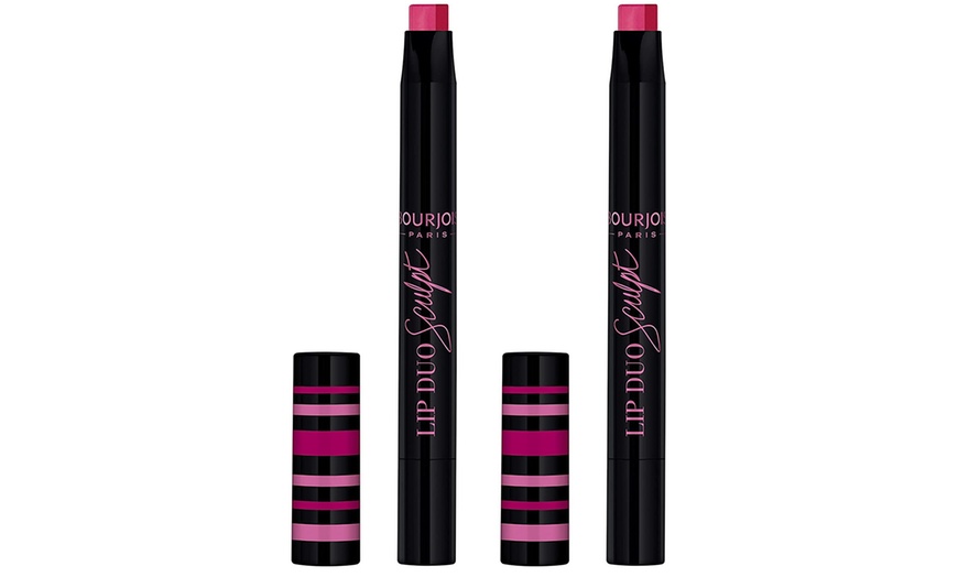 Image 2: Bourjois Lip Duo Sculpt Two-Pack