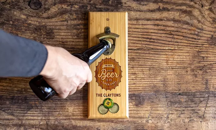 One, Two, Three, or Five Personalized Magnetic Bottle Openers from Qualtry (Up to 60% Off) - Second Medium