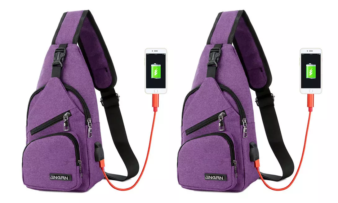 Sac en bandoulière avec port USB