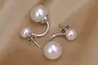 1 ou 3 paires de boucles d'oreilles Sophie en argent et perles de la marque VAN AMSTEL - Second Medium