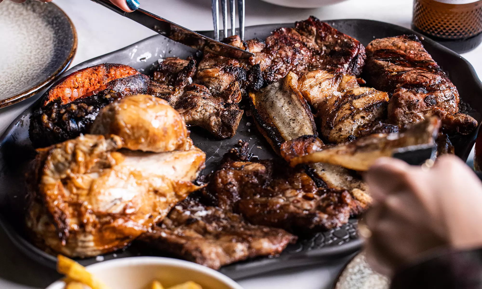 Menú de parrillada para 2 o 4 personas