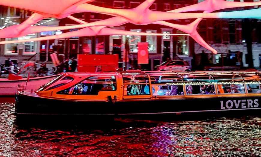 Image 2: Amsterdam Light Festival: 75 Min. Grachtenrundfahrt für 1 Person