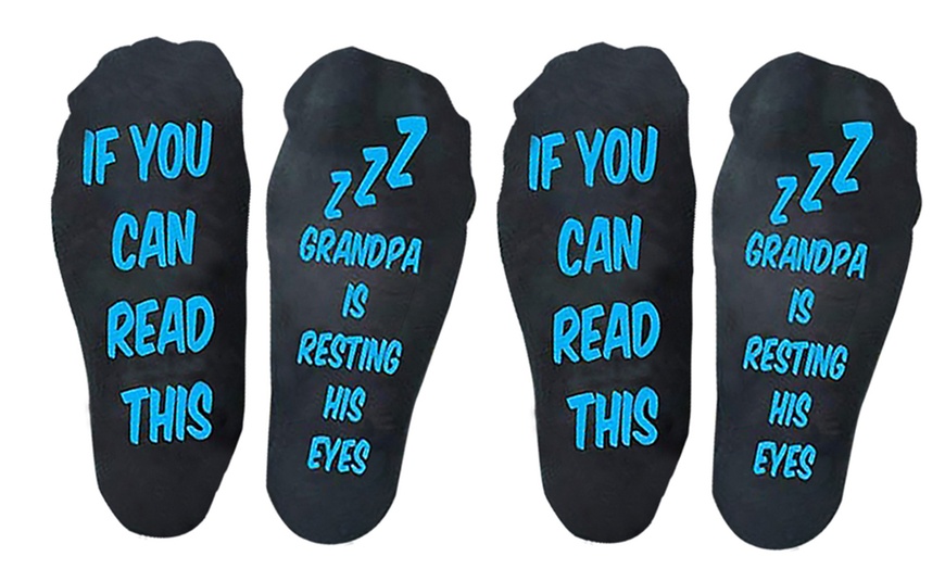 Image 3: Grandpa Is Resting His Eyes Socks